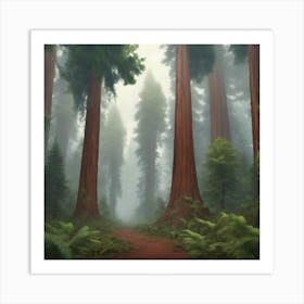 Redwood Forest Art Print