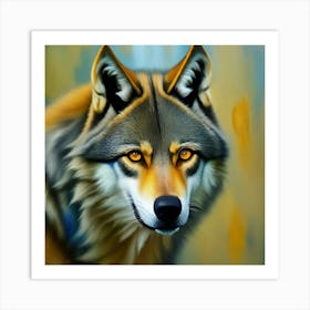 Wolf Painting 1 Art Print