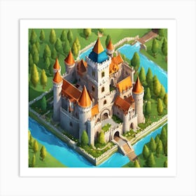 Castle In The Woods 2 Art Print