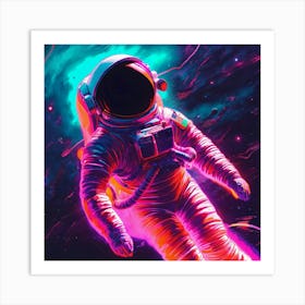 Astronaut In Space 2 Art Print