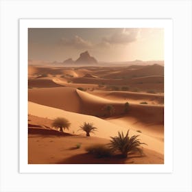 Desert Landscape - Desert Stock Videos & Royalty-Free Footage 31 Art Print