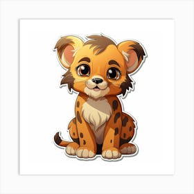 Lion Cub 39 Art Print