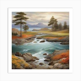 Rocky Shore 1 Art Print