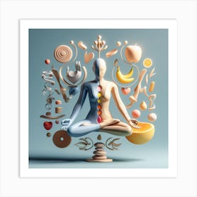 Meditative Woman 2 Art Print