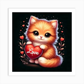 Love Kitten Art Print