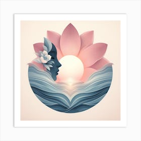 Lotus flower Art Print