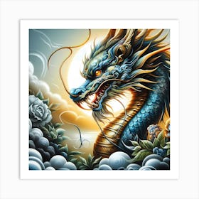 Dragon Chinese Painting Art Print