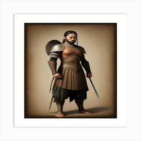 A True Warrior Art Print Art Print