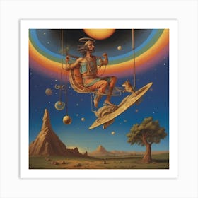 Flying Contraption Art Print