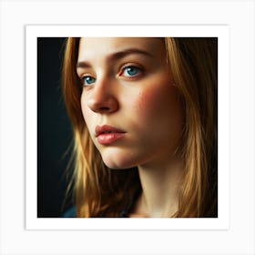 Portrait Of A Young Woman 6 Art Print