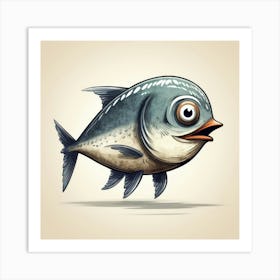 Cartoon Fish 5 Poster