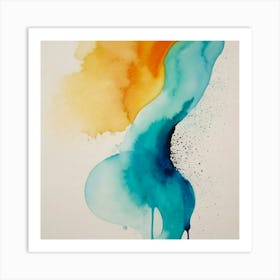 Abstract Watercolor Painting 5 Art Print