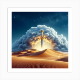 Sword In The Desert Art Print