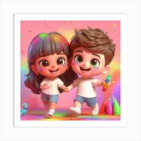 Happy Kids Art Print