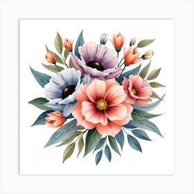 Water color Flower Art Print