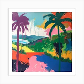 Abstract Travel Collection Solomon Islands 1 Art Print