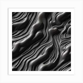 Abstract Wavy Pattern Art Print