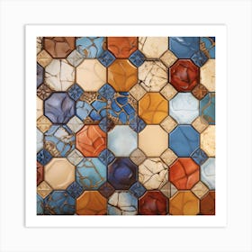 Mosaic Tile Background 7 Art Print