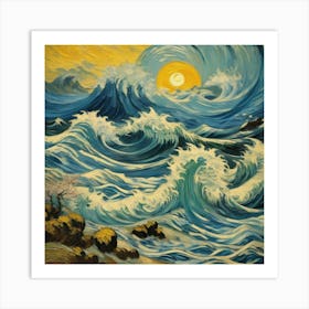 Wild tide Art Print