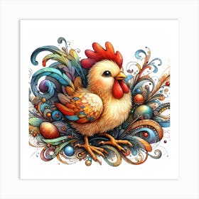 Chicken 2 Art Print