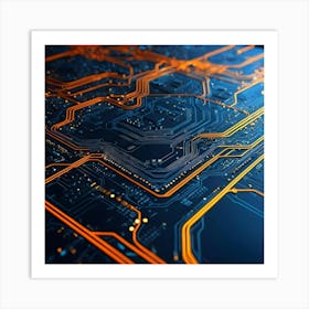 Circuit Board 55 Art Print