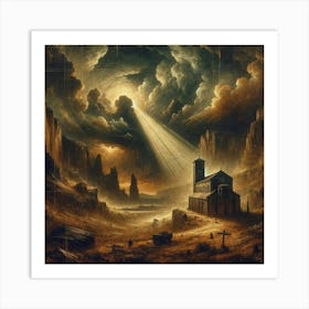 Church On The Hill Art Print