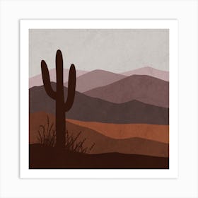 Desert Landscape Art Print