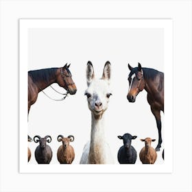 Group Of Animals 1 Art Print