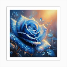 Blue Rose 3 Art Print