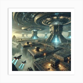 Hidden Landing Platforms Art Print