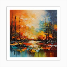 Abstract Landscape Painting Art Print