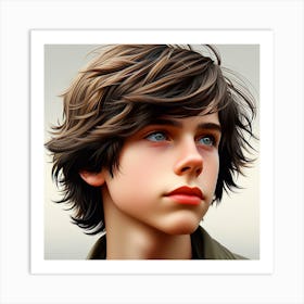 Portrait Of A Young Man 1 Art Print