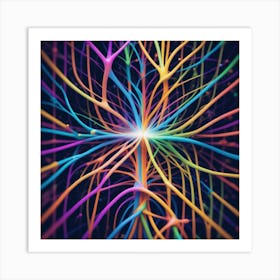 Colorful Brain 24 Art Print