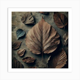 Aging leaf 5 Art Print