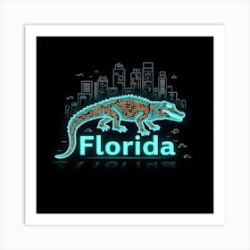 Florida Alligator Art Print