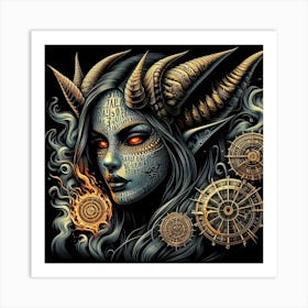 Demon Woman 1 Art Print