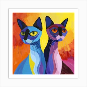 Kisha2849 Burmese Cats Colorful Picasso Style No Negative Space F99c7d6b Aebc 4523 Bf65 B9991679a10a Art Print