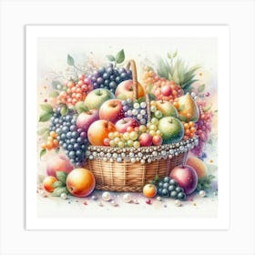 Fruit Basket Art Print