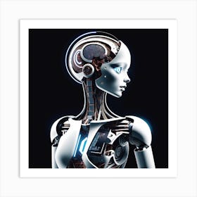 Robot Woman 45 Art Print