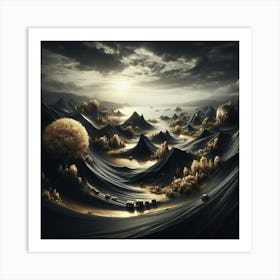 Desert Landscape 15 Art Print