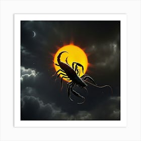 Scorpion In The Sky 2 Art Print