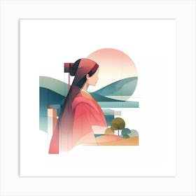 Chinese Woman 2 Art Print