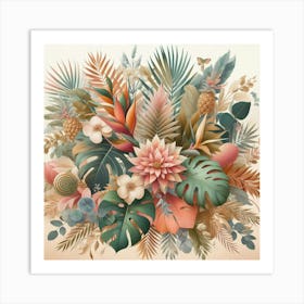 Jungle Bouquet 9 Art Print