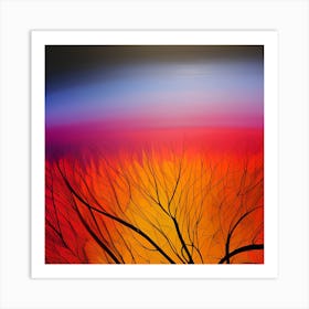 Red Horizon Art Print