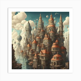 City In The Sky 9 Art Print