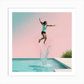 Swimming Art Print (19) Art Print