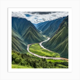 Valley Of The River Art Print