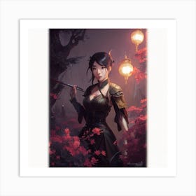 Chinese Girl Art Print