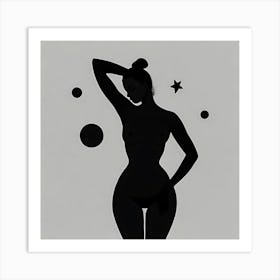 Silhouette Of A Woman 10 Art Print