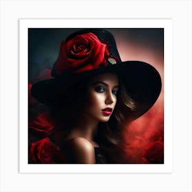 Graceful woman 1 Art Print